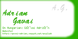 adrian gavai business card